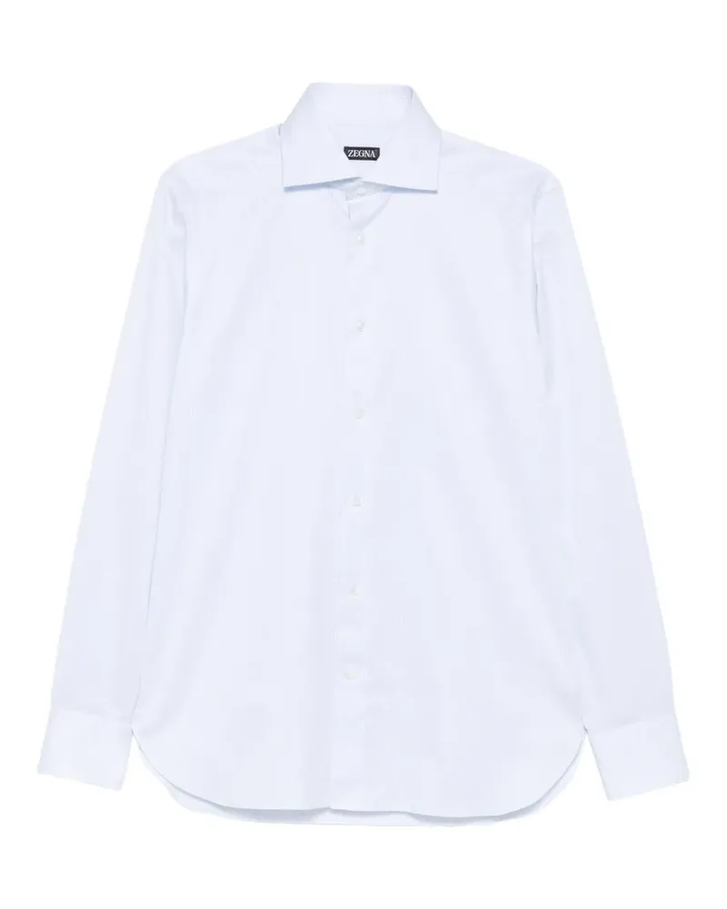 Ermenegildo Zegna Hemd mit Nadelstreifen - Blau Blau