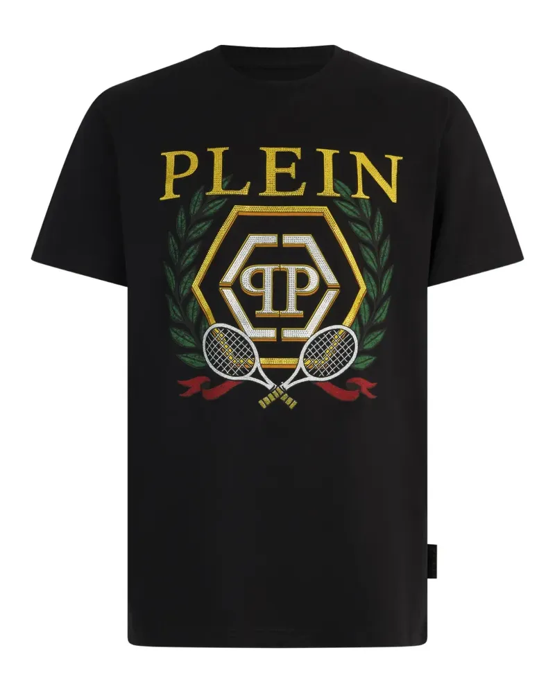 Philipp Plein T-Shirt mit Rundhalsausschnitt - Schwarz Schwarz