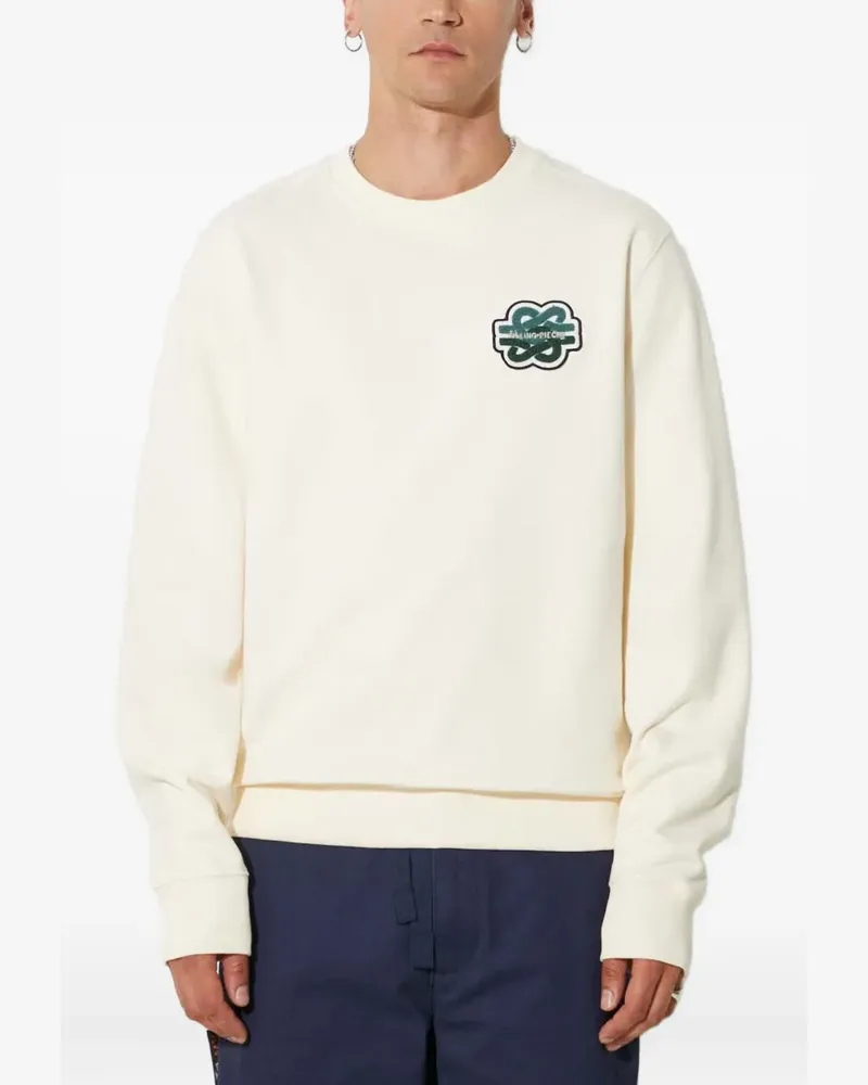Filling Pieces Sweatshirt mit besticktem Patch - Weiß Weiß