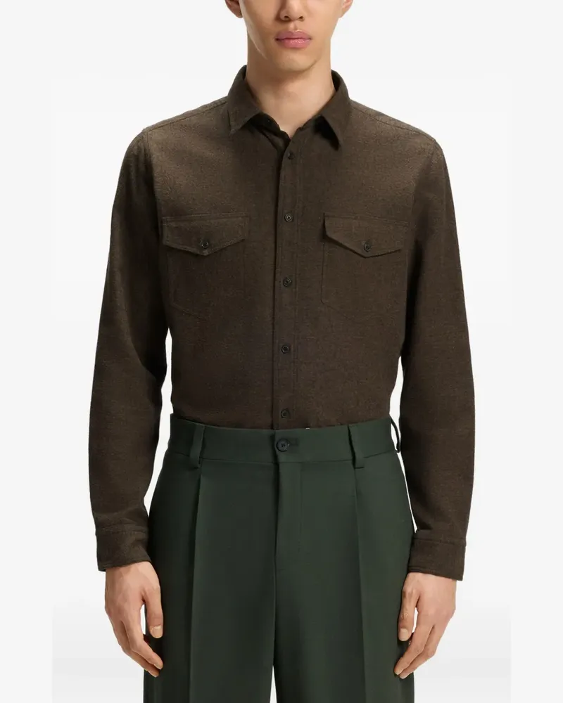 HUGO BOSS pocket shirt - Braun Braun