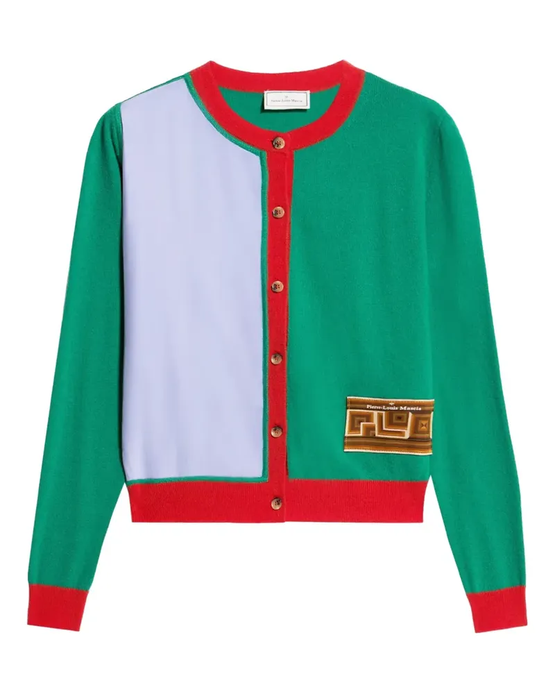Pierre-Louis Mascia Cardigan in Colour-Block-Optik - Violett Violett
