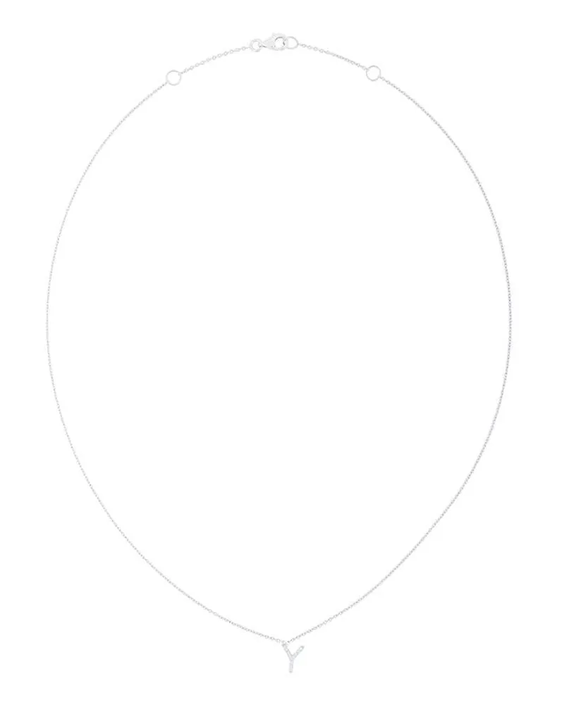 Alinka 18kt ' ID' Weißgoldhalskette mit Diamanten - Metallic Metallic