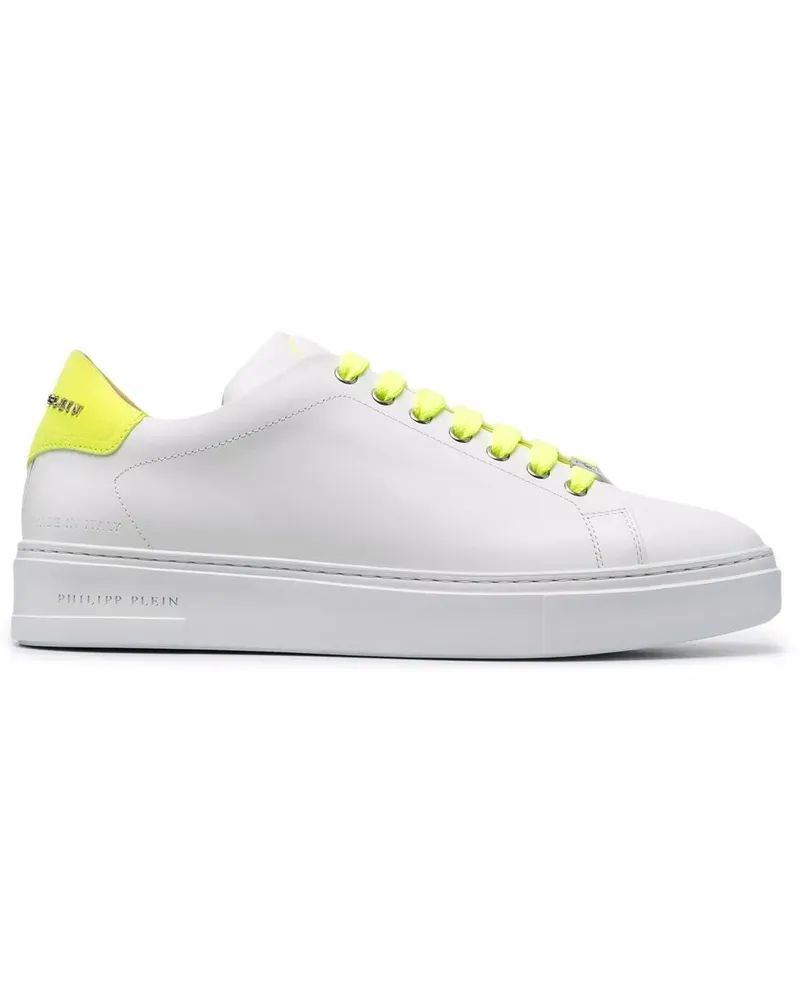 Philipp Plein Sneakers in Colour-Block-Optik - Weiß Weiß