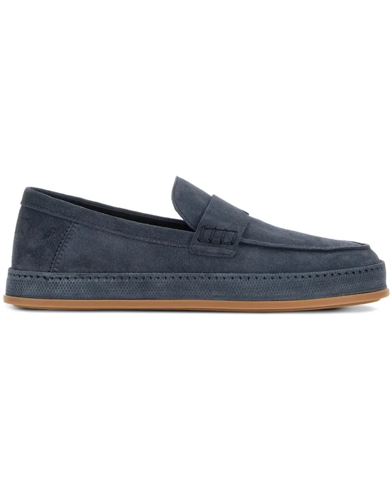 Hogan Loafer aus Wildleder - Blau Blau