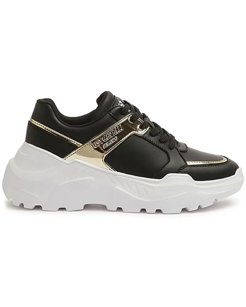 Just Cavalli Sneakers mit Logo-Print - Schwarz Schwarz