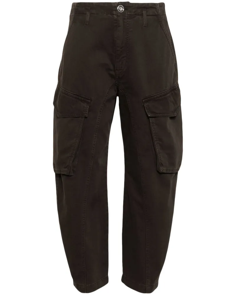 Pinko Halbhohe Tapered-Cargohose - Braun Braun