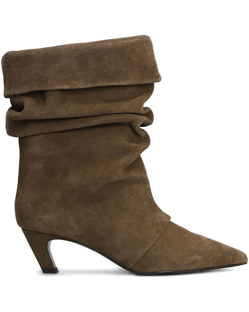 ash Stiefel aus Wildleder 50mm - Braun Braun
