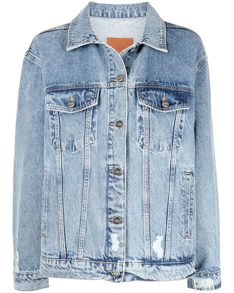 Anine Bing Rory Jeansjacke - Blau Blau