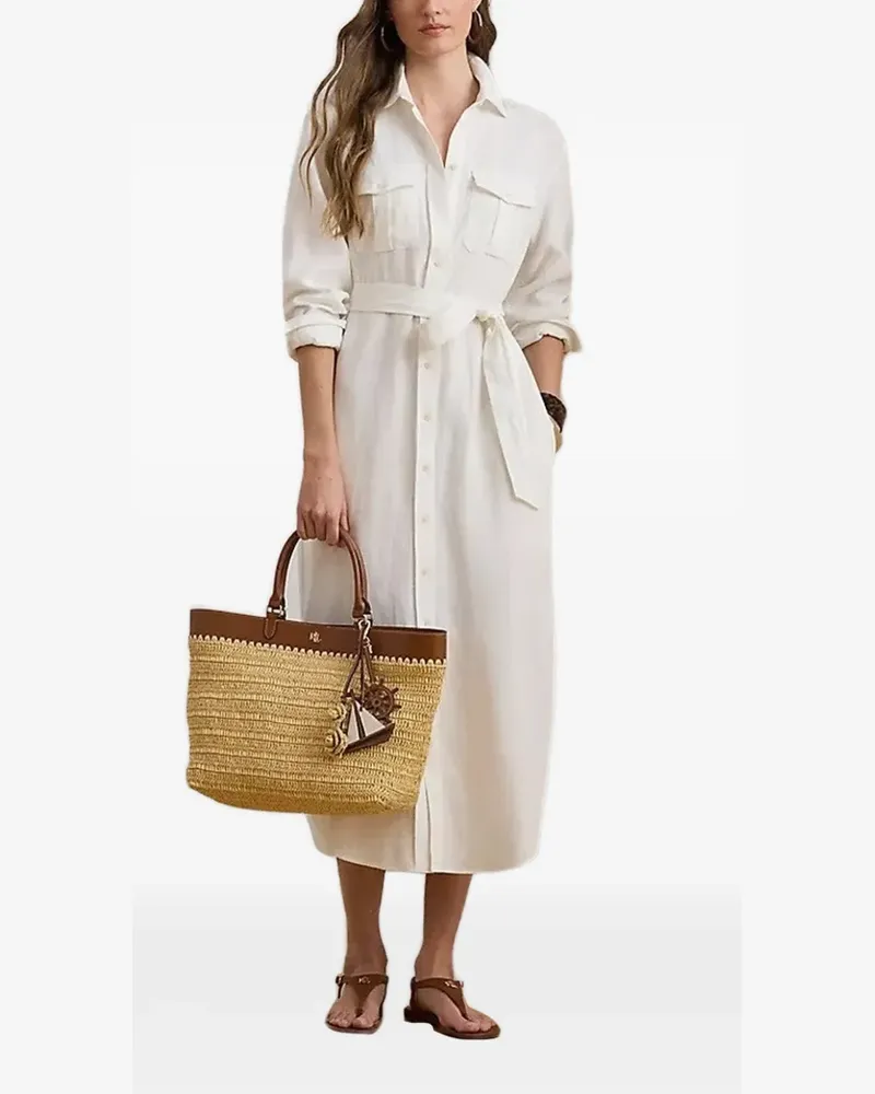 Ralph Lauren belted shirt dress - Weiß Weiß