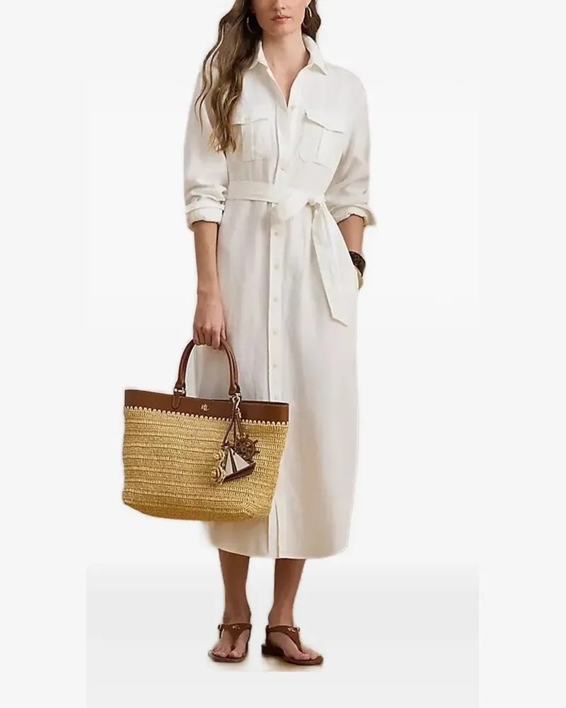 Ralph Lauren belted shirt dress - Weiß Weiß
