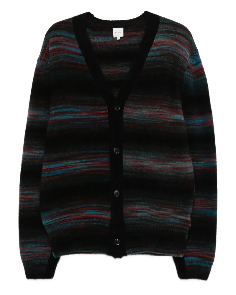 Paul Smith Gestreifter Cardigan - Schwarz Schwarz