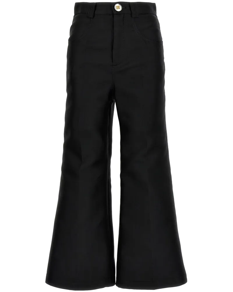 Giambattista Valli Ausgestellte Hose - Schwarz Schwarz