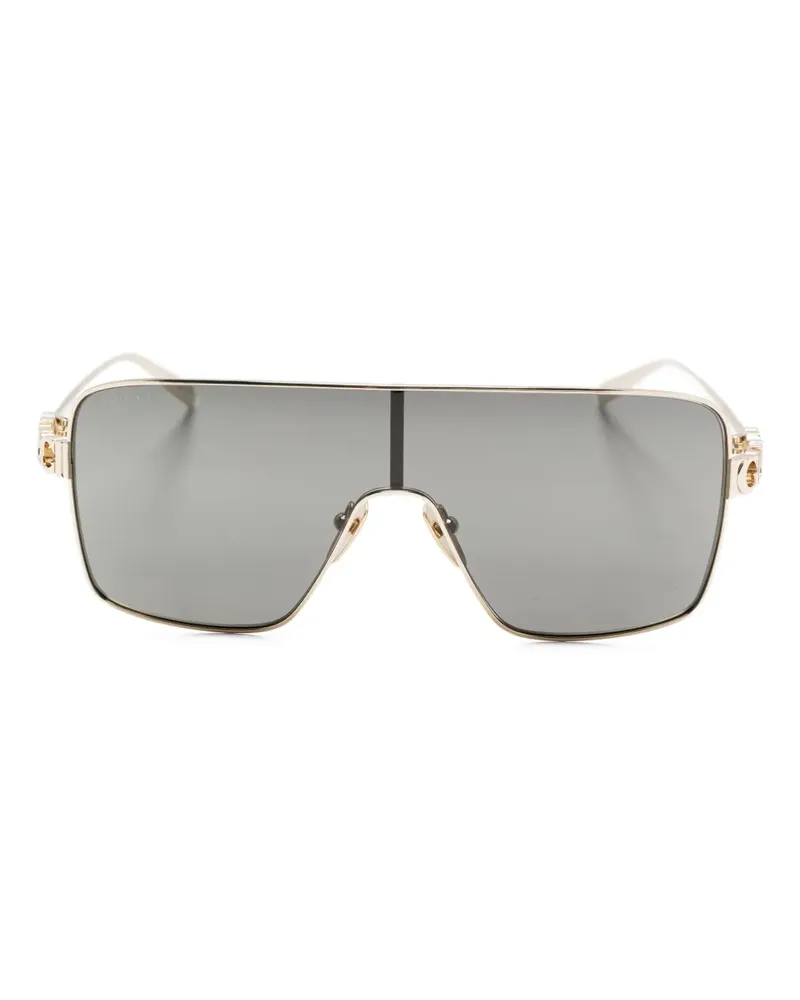 Gucci Sonnenbrille mit Logo - Gold Gold