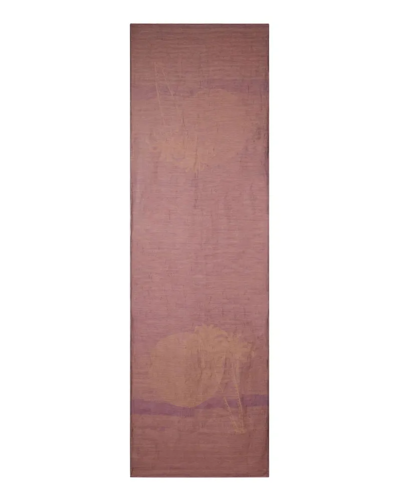 Etro Schal mit Palmenmotiv - Braun Braun