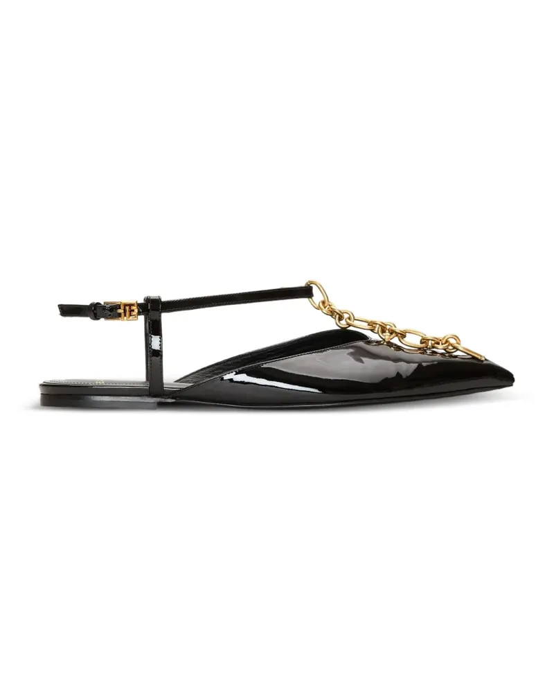 Balmain Sync Sandalen aus Lackleder - Schwarz Schwarz