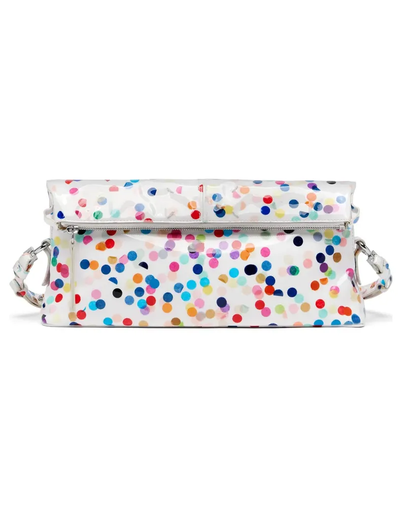 Maison Margiela 5AC Clutch mit Konfetti-Print - Weiß Weiß
