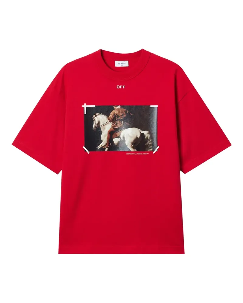 OFF-WHITE Caravaggio-print T-shirt - Rot Rot