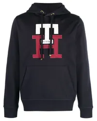 Tommy Hilfiger Hoodie mit Logo-Stickerei Blau