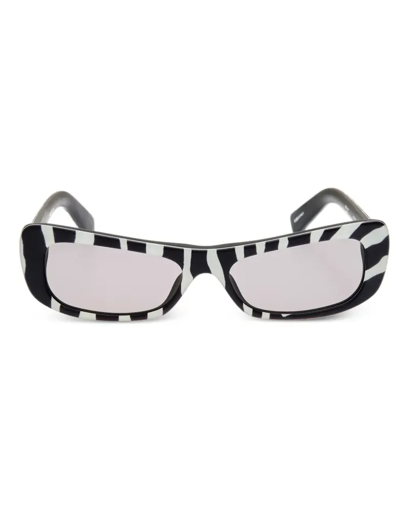 Jacquemus Capri zebra-print sunglasses - Schwarz Schwarz
