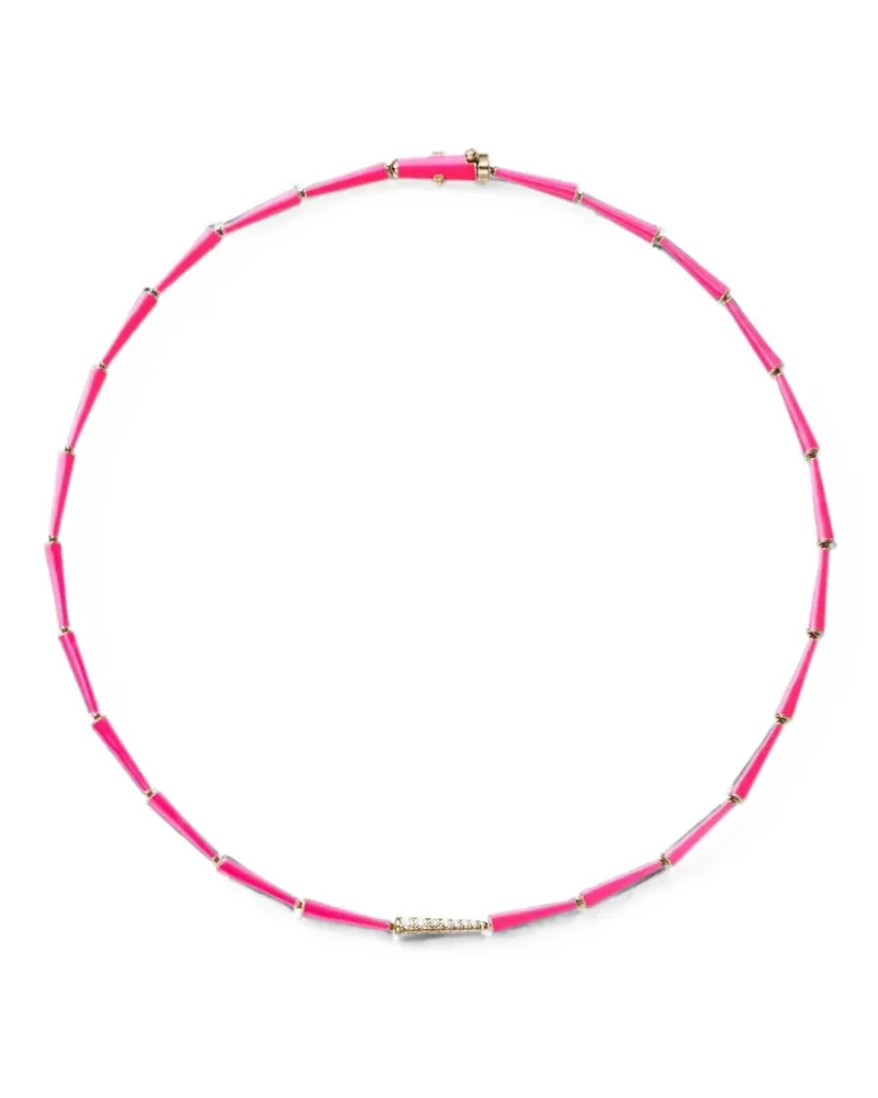 Melissa Kaye Lola Halskette mit Diamant - Gold Gold