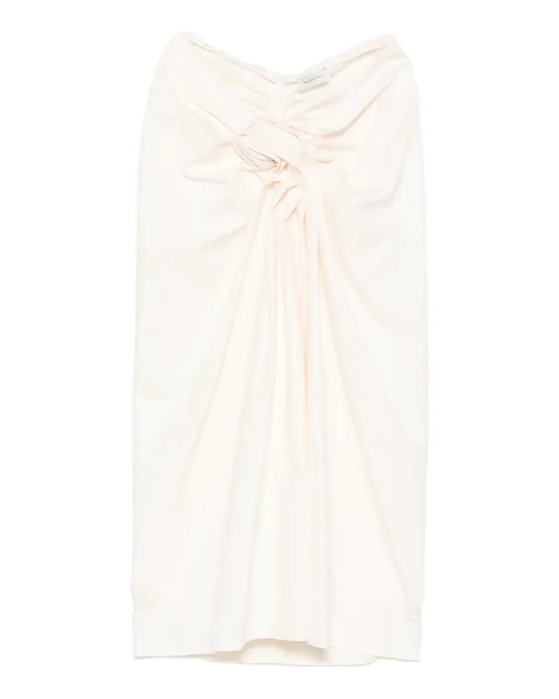 Magda Butrym Midirock mit Knotendetail - Nude Nude
