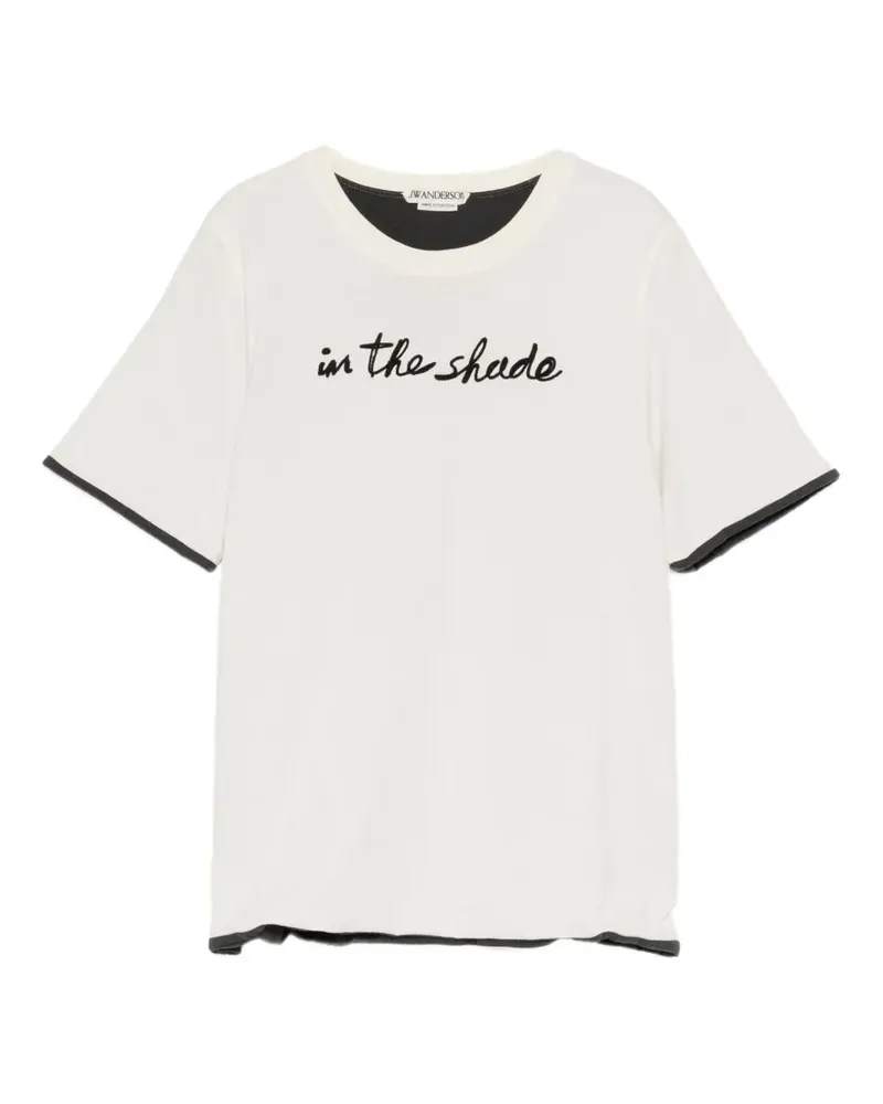 J.W.Anderson T-Shirt mit Slogan-Print - Nude Nude