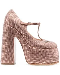 Casadei Pumps mit Strass 160mm Rosa