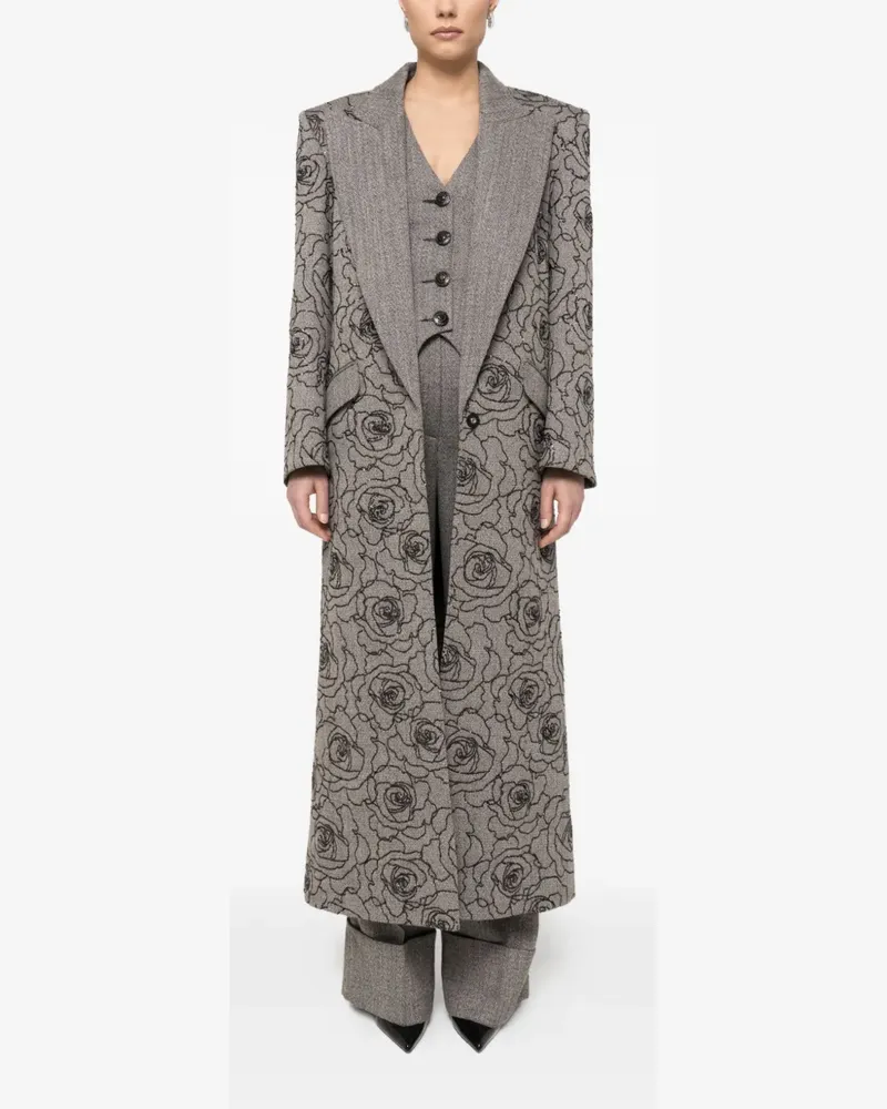 NISSA Cape mit Pailletten - Grau Grau