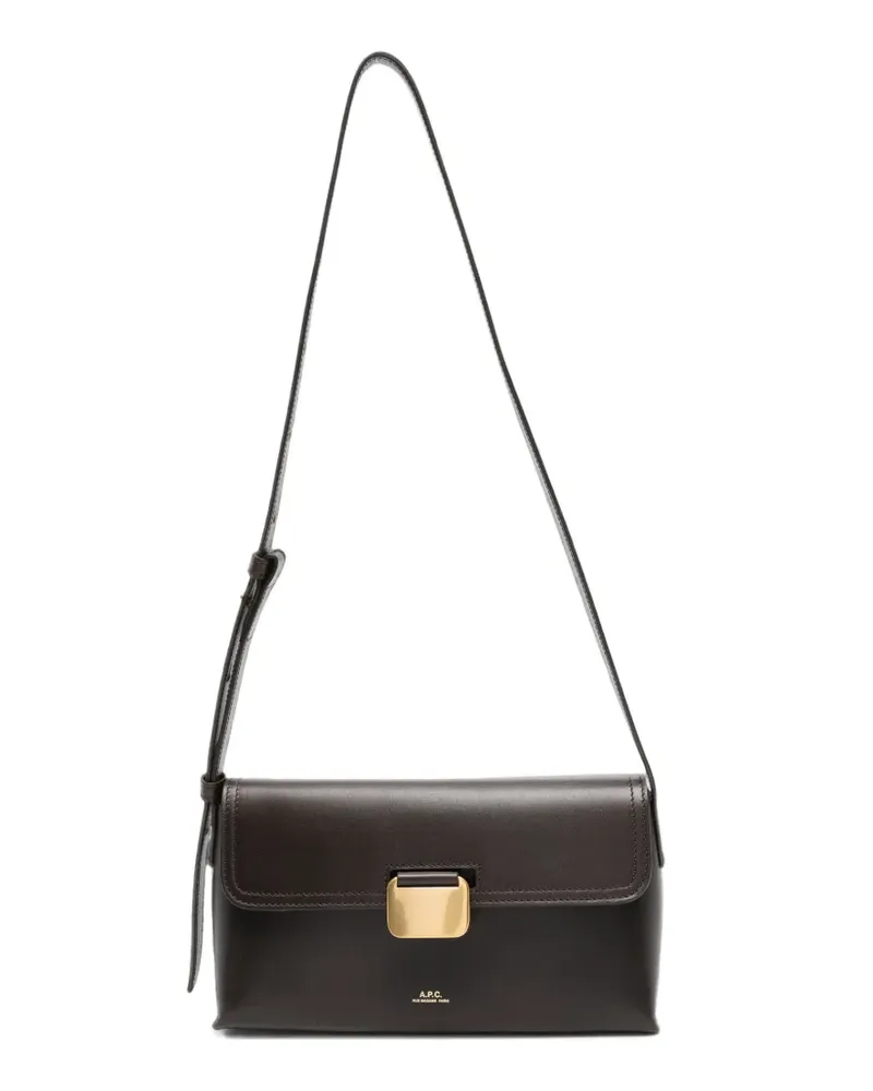 A.P.C. Kleine Simone Schultertasche - Braun Braun