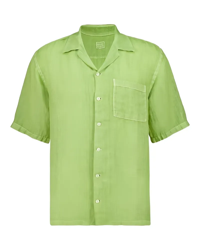 120% Lino Hemd aus Leinen - Grün Grün