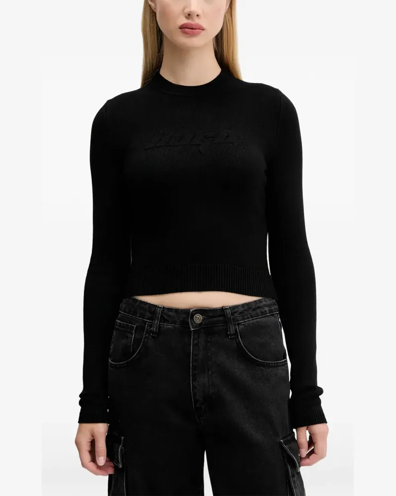 HUGO BOSS Top mit Logo-Detail - Schwarz Schwarz