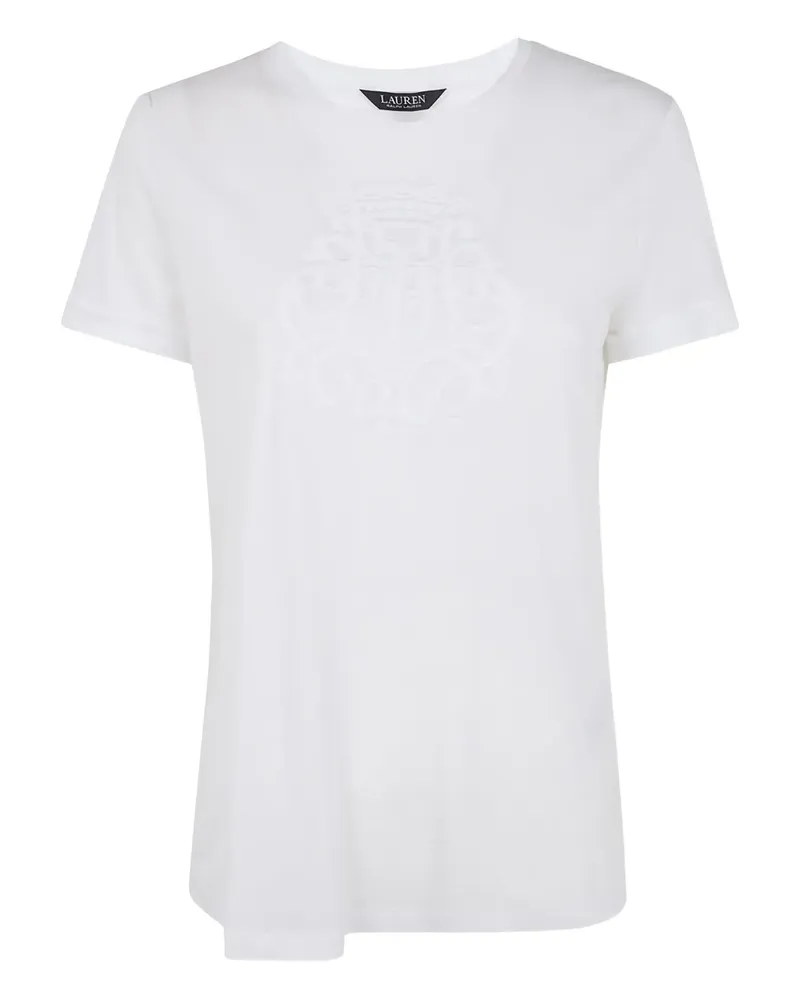 Ralph Lauren Verziertes T-Shirt - Weiß Weiß