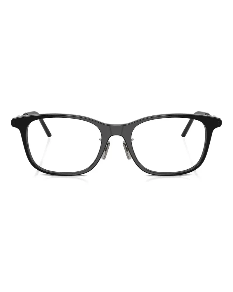 Moncler Brille mit eckigem Gestell - Schwarz Schwarz