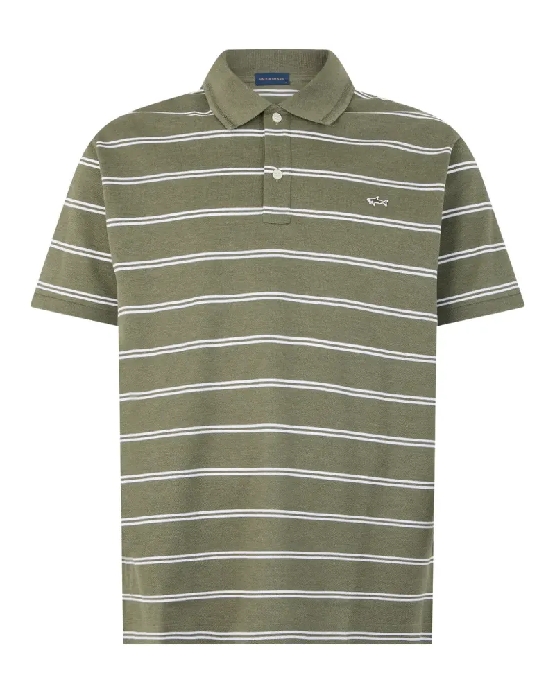 Paul & Shark striped cotton polo shirt - Grün Grün