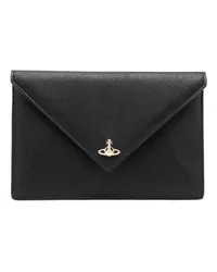 Vivienne Westwood Clutch in Kuvertform Schwarz