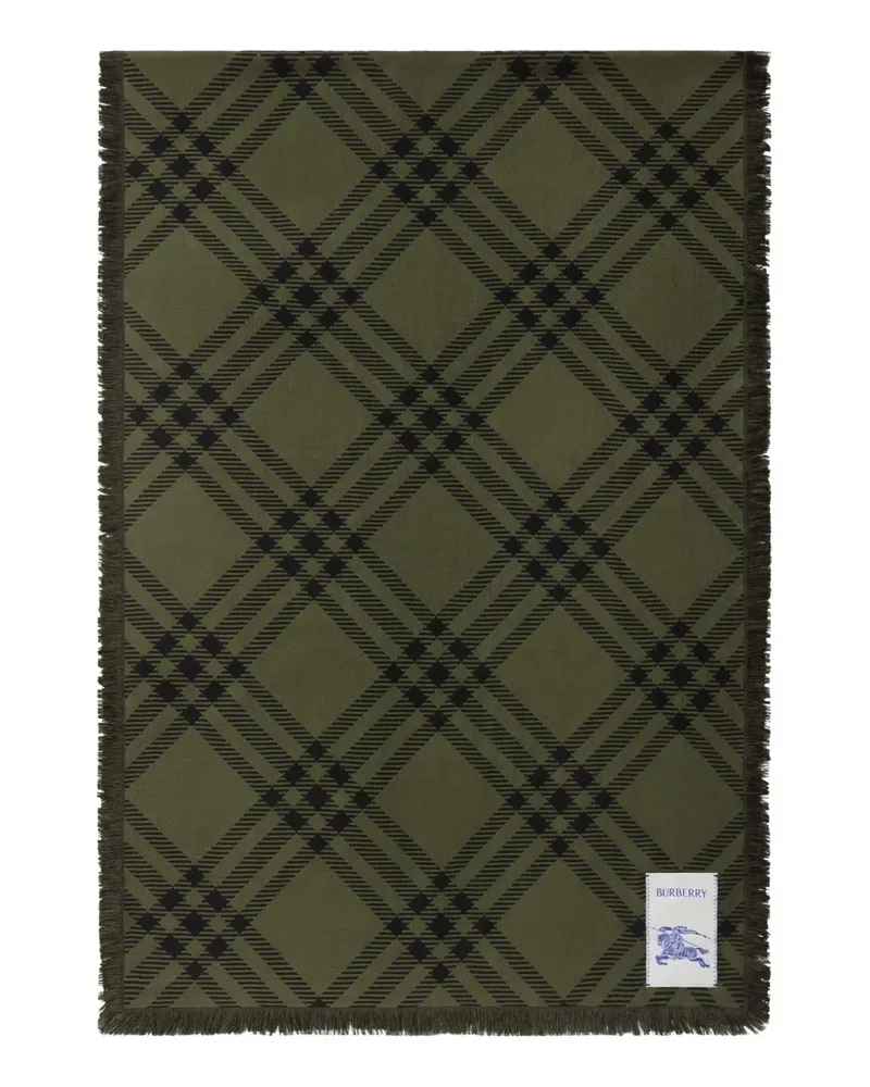 Burberry Karierter Schal - Grün Grün
