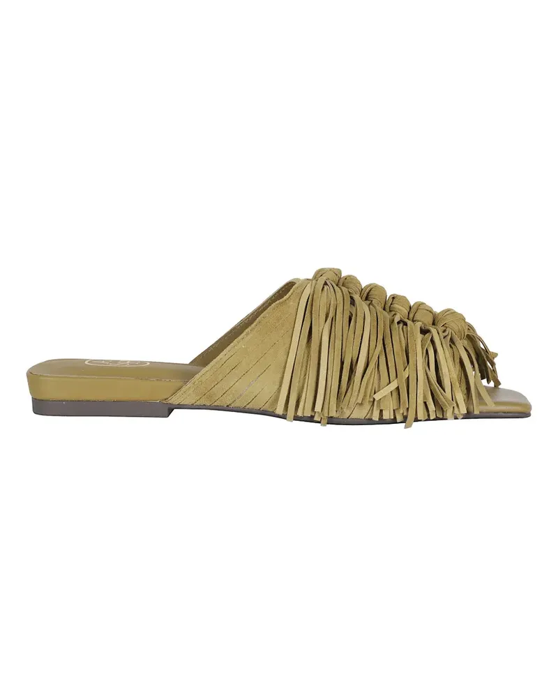 ash Brigitte knotted fringe sandals - Nude Nude