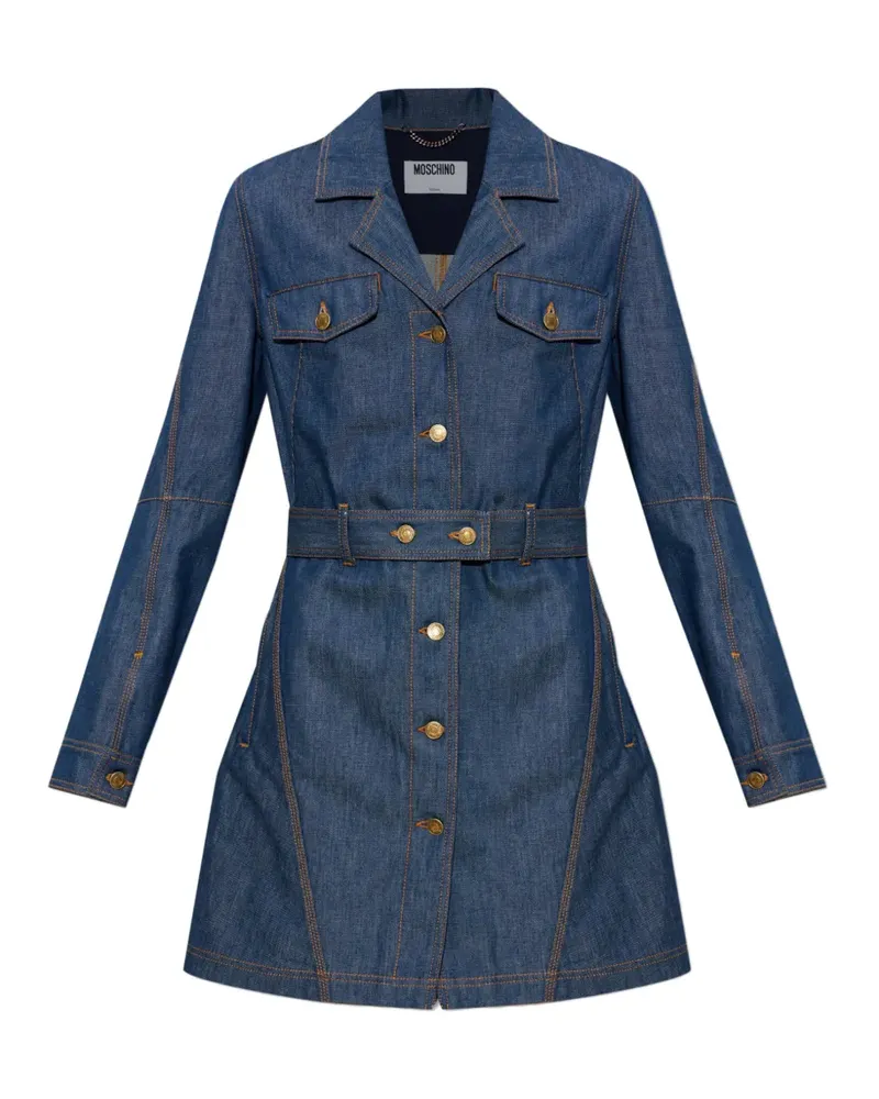 Moschino Minikleid mit Gürtel - Blau Blau
