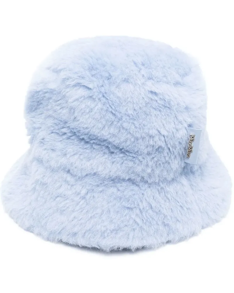 Max Mara Fischerhut aus Alpakawolle - Blau Blau
