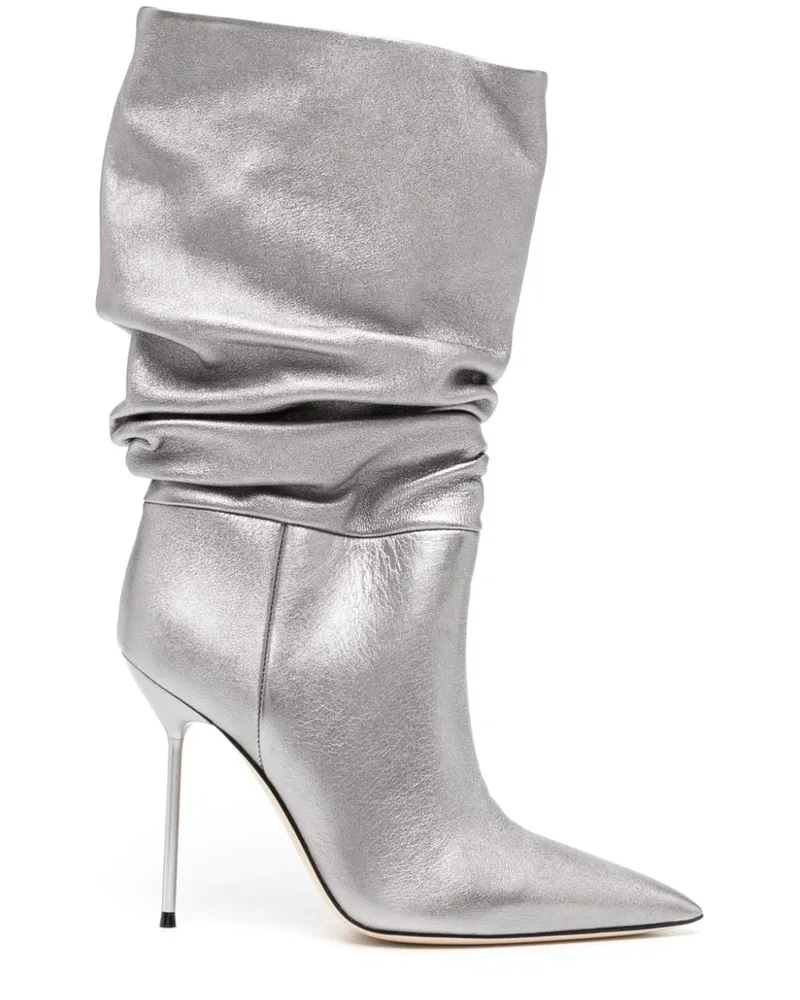 Paris Texas Stiefel 110mm Silber