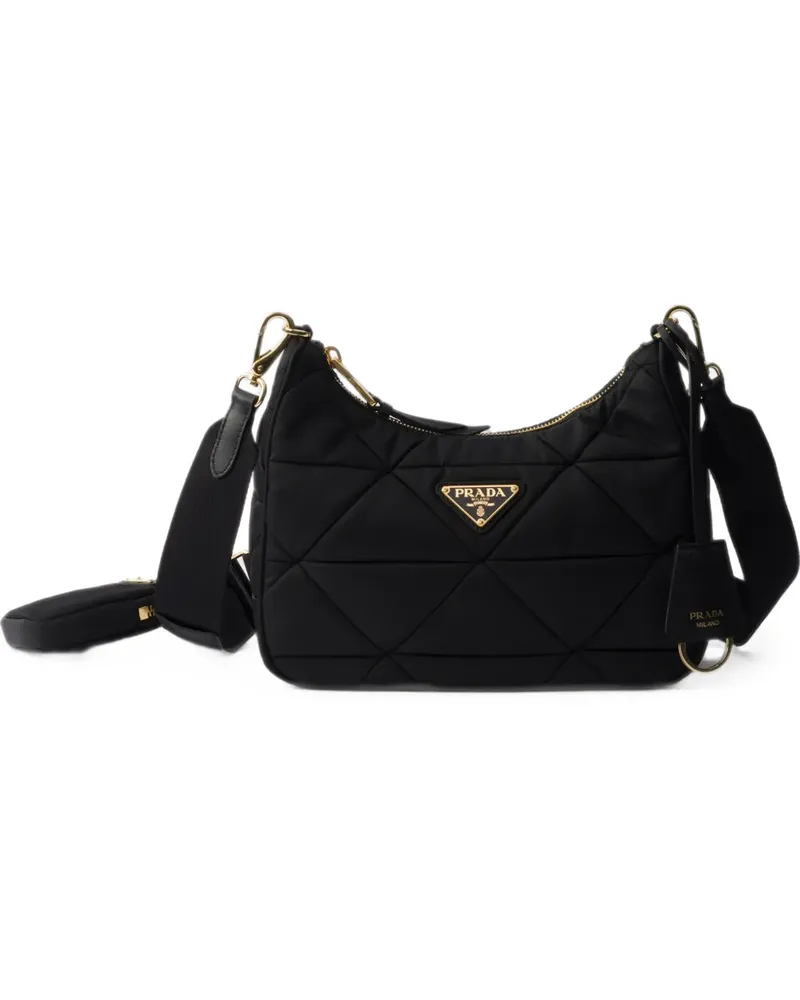 Prada quilted Re-Nylon shoulder bag - Schwarz Schwarz
