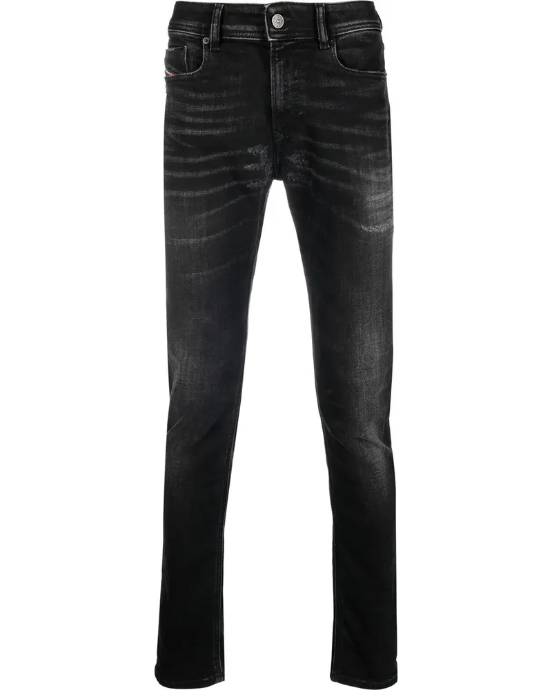 Diesel 1979 Sleenker Skinny-Jeans - Schwarz Schwarz