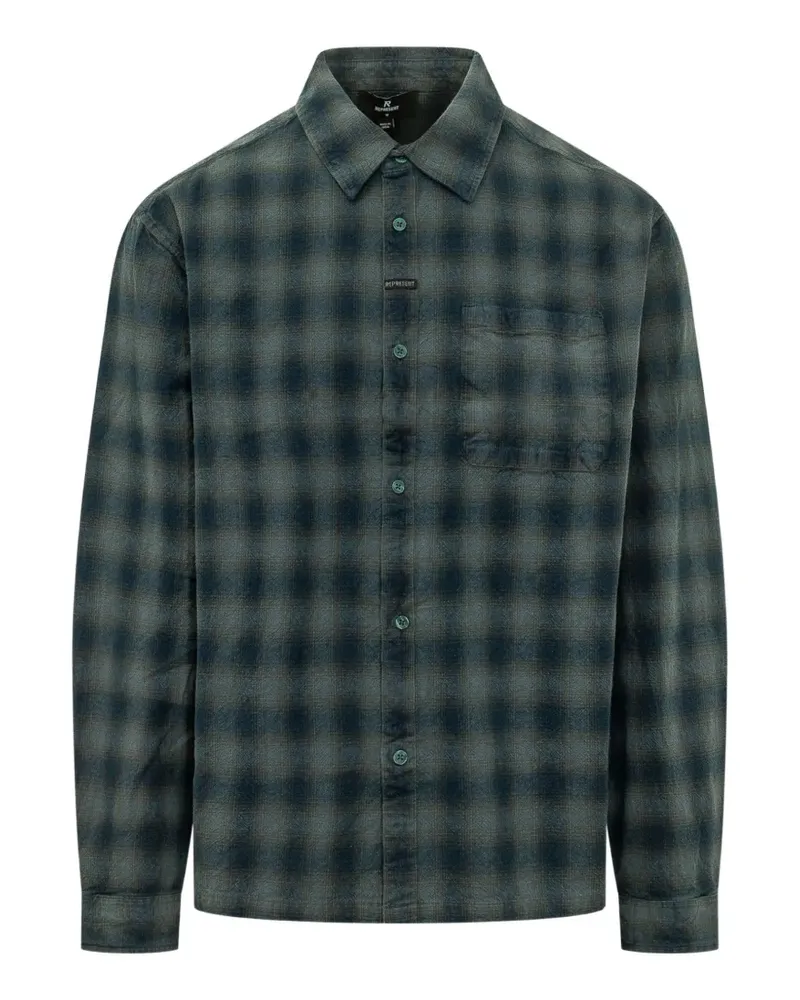 REPRESENT Kariertes Hemd - Blau Blau