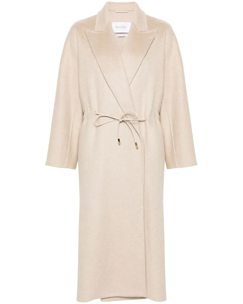 Max Mara Langer Kaschmirmantel - Nude Nude