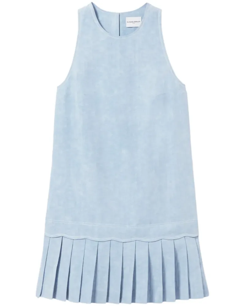 Claudie Pierlot Minikleid mit Faltendetail - Blau Blau