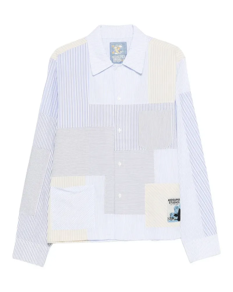 KidSuper striped-pattern shirt - Blau Blau