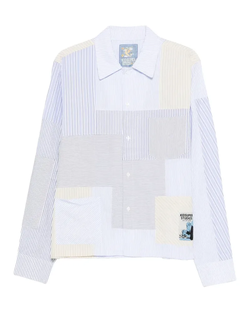 KidSuper striped-pattern shirt - Blau Blau