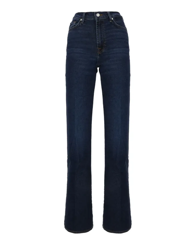 7 for all mankind Modern Mojo high-waisted straight-leg jeans - Blau Blau