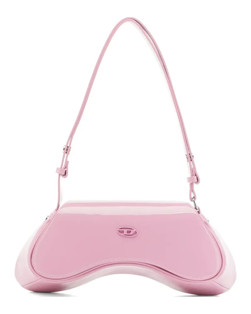 Diesel Play-Glossy Schultertasche - Rosa Rosa