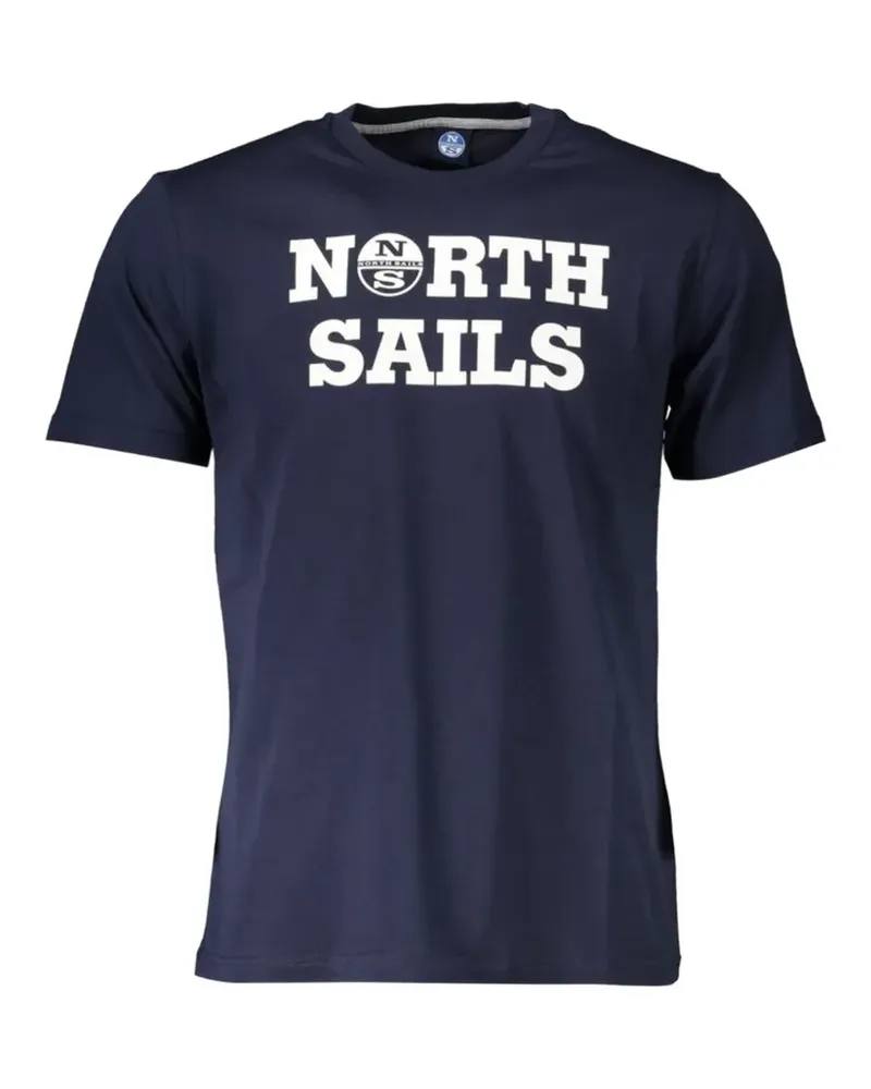 North Sails logo-print cotton T-shirt - Blau Blau